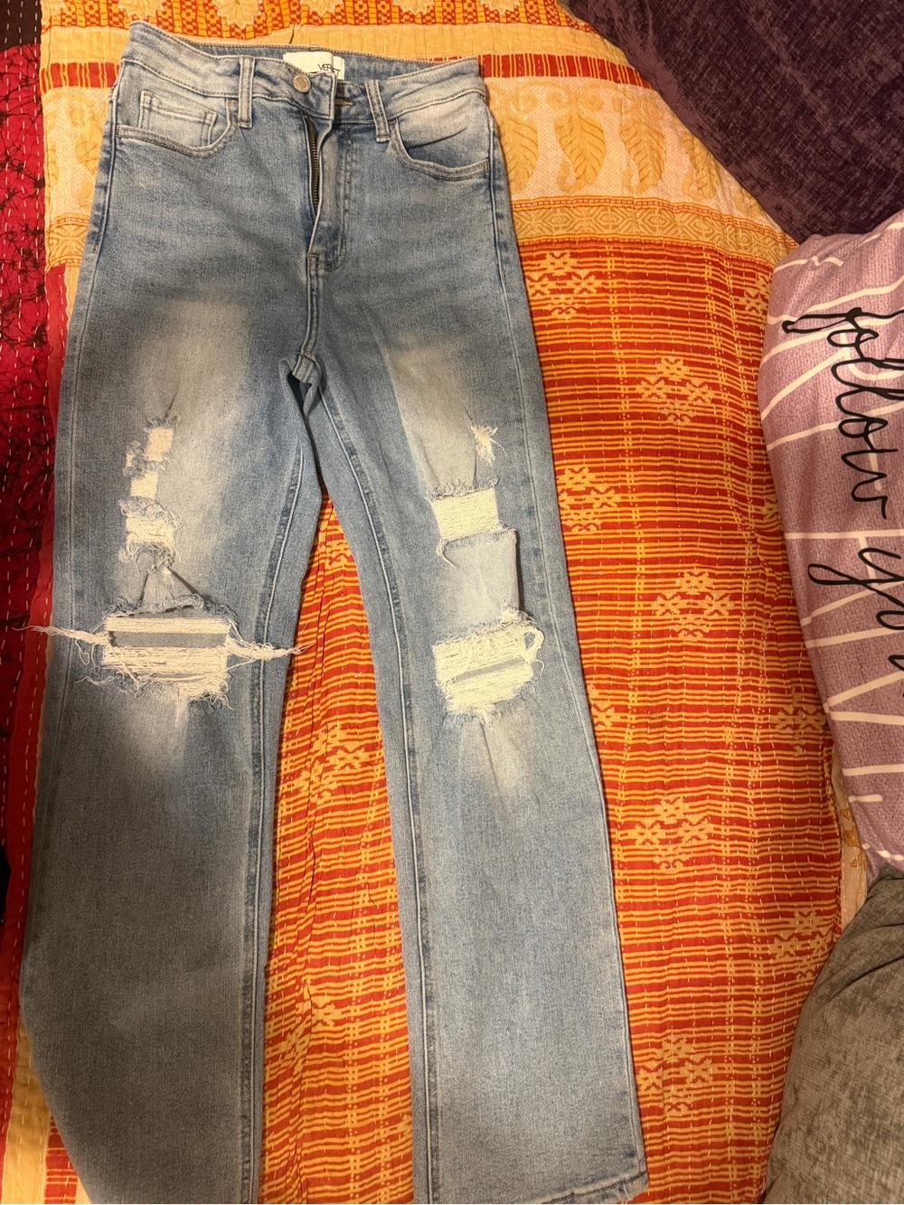 Vervet Light Blue Distressed Women’s Jeans - Classic Denim size 26